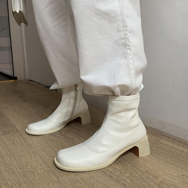 boots autumn retro simplicity side zipper ankle for women 2021 fashion chic heel leather casual single boot mujer, Black
boots autumn retro simplicity side zipper ankle for women 2021 fashion chic heel leather casual single boot mujer, Black