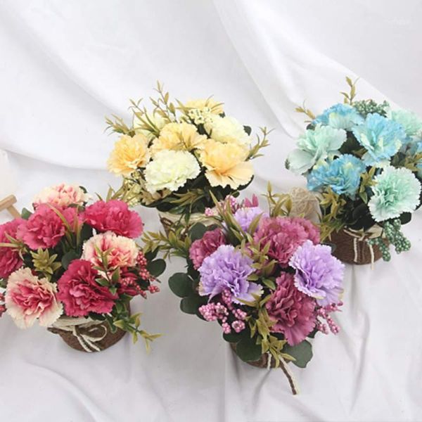 decorative flowers & wreaths 2021 artificial carnation lilac rattan weaving rope simulation small flower bonsai set potted home office decor
decorative flowers & wreaths 2021 artificial carnation lilac rattan weaving rope simulation small flower bonsai set potted home office decor