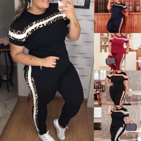 6xl plus size casual two-piece set short sleeve t-shirt + slim long pants summer sweatsuit sportswear finess suit
6xl plus size casual two-piece set short sleeve t-shirt + slim long pants summer sweatsuit sportswear finess suit