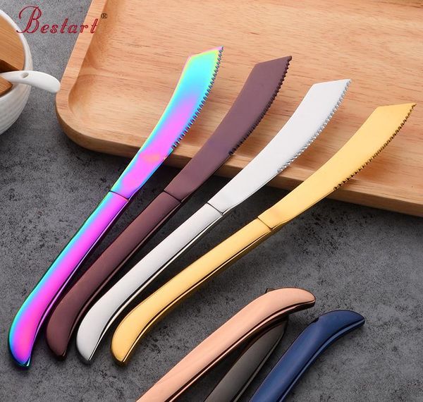 7pcs rainbow colorful steak knife sharp set polished stainless steel kitchen dinnerware restaurant cutlery western knife
7pcs rainbow colorful steak knife sharp set polished stainless steel kitchen dinnerware restaurant cutlery western knife