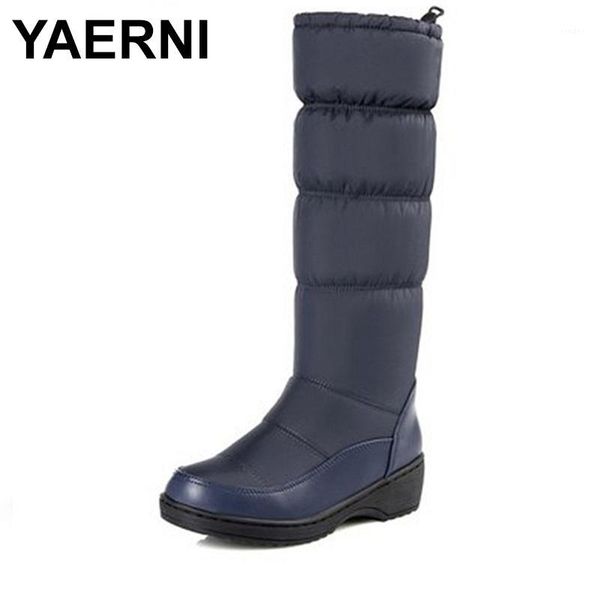 boots yaerni winter women warm waterproof snow fashion platform fur cotton shoes wedges knee high easy wear e6721, Black
boots yaerni winter women warm waterproof snow fashion platform fur cotton shoes wedges knee high easy wear e6721, Black
