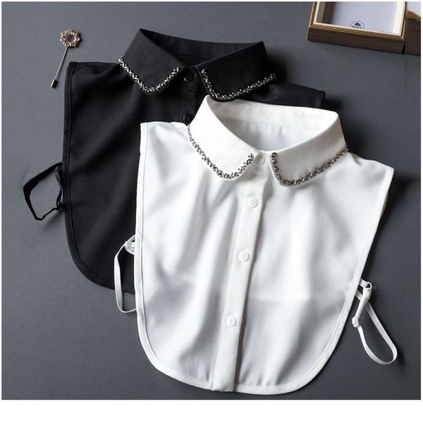 elegant beaded fake collar shirt chiffon white detachable collar fake women vintage ladies false blouse lapel collar ha qylkzu, Blue;red
elegant beaded fake collar shirt chiffon white detachable collar fake women vintage ladies false blouse lapel collar ha qylkzu, Blue;red