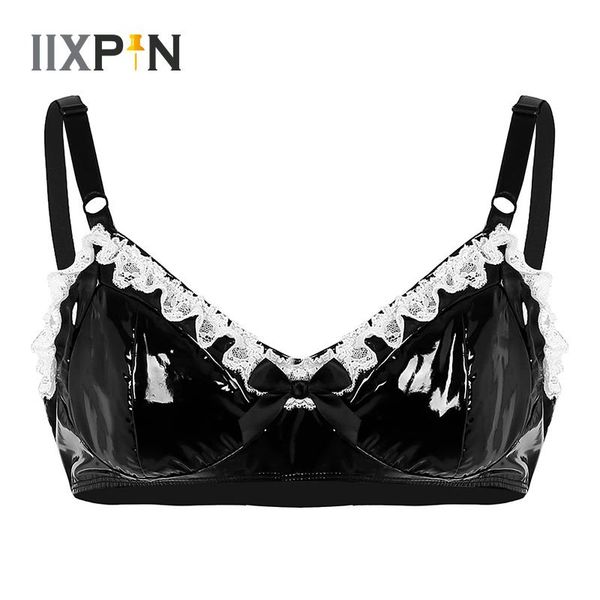 mens sissy lingerie wetlook faux leather lace bras men underwear soft comfortable bralette gay men underwear bra top, Red;black
mens sissy lingerie wetlook faux leather lace bras men underwear soft comfortable bralette gay men underwear bra top, Red;black