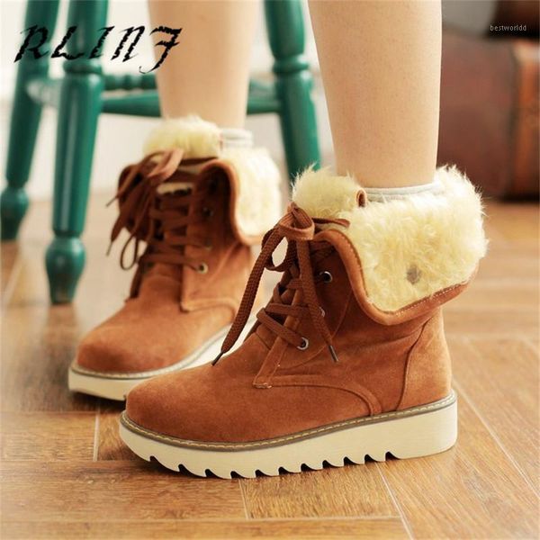 boots rlinf women winter warm snow botas mujer lace up fur ladies shoes black brown1
boots rlinf women winter warm snow botas mujer lace up fur ladies shoes black brown1