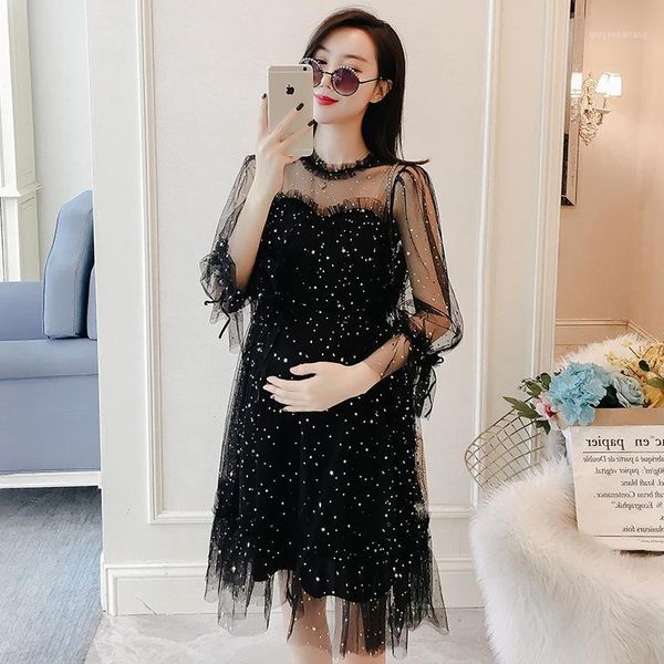 pregnant women dress fashion korean long sleeve maternity spring mesh fairy dresses pregnancy clothes elegant dress1, White
pregnant women dress fashion korean long sleeve maternity spring mesh fairy dresses pregnancy clothes elegant dress1, White