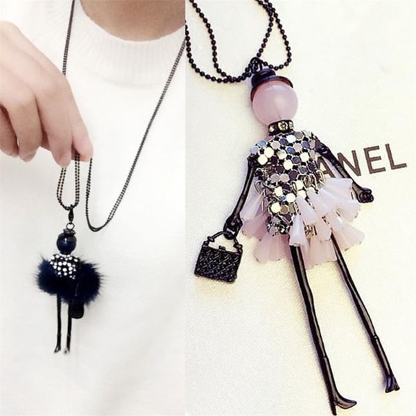 doll pendant necklace choker christmas gifts presents for women ladies girls, Silver 
doll pendant necklace choker christmas gifts presents for women ladies girls, Silver
