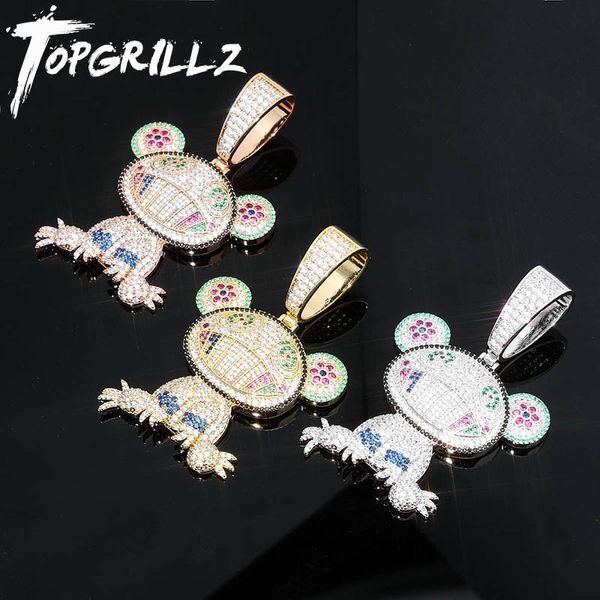 rillz hip hop iced out frog pendant necklaces for men women charm chain jewelry gifts full micro pave zircon necklaces y200918, Silver
rillz hip hop iced out frog pendant necklaces for men women charm chain jewelry gifts full micro pave zircon necklaces y200918, Silver