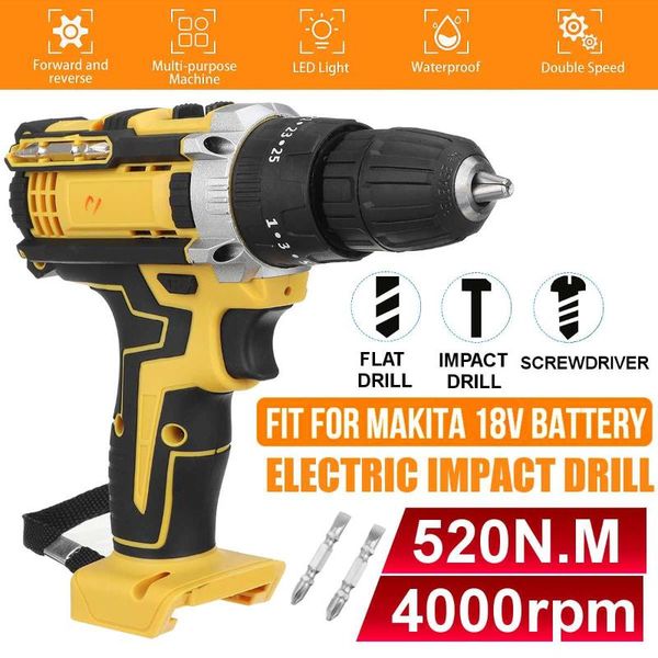 18v 520 n.m cordless electric screwdriver speed brush impact wrench rechargable drill driver+ led light for dewalts battery
18v 520 n.m cordless electric screwdriver speed brush impact wrench rechargable drill driver+ led light for dewalts battery
