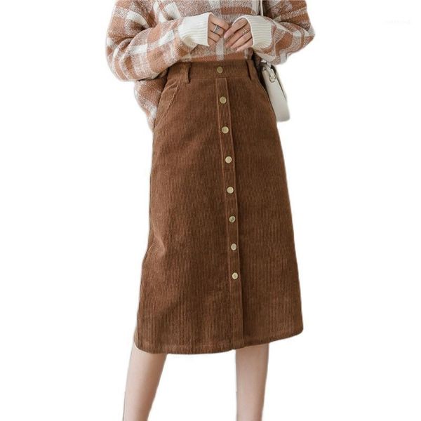 autumn winter women's vintage corduroy skirt fashion high waist single breasted a-line long skirts black/khaki ladies midi skirt1
autumn winter women's vintage corduroy skirt fashion high waist single breasted a-line long skirts black/khaki ladies midi skirt1