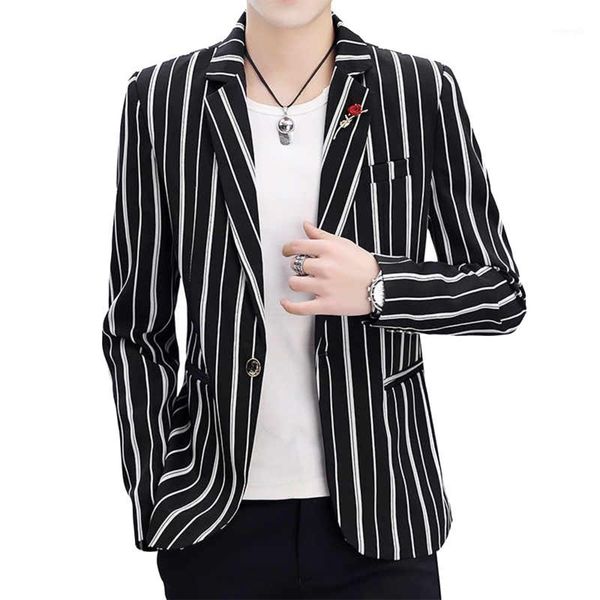 new 2020 luxury men's slim fit blazer brand cotton blendsstripe male suit terno masculino blazers men business coat1, White;black
new 2020 luxury men's slim fit blazer brand cotton blendsstripe male suit terno masculino blazers men business coat1, White;black