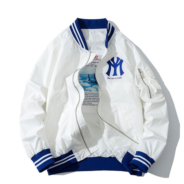 2020 new arrival stand collar coat baseball uniform zipper cotton liner rib sleeve loose brand clothing bomber jacket men 1027, Black;brown
2020 new arrival stand collar coat baseball uniform zipper cotton liner rib sleeve loose brand clothing bomber jacket men 1027, Black;brown