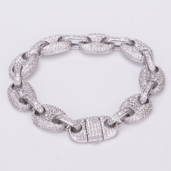 2020 fashion jewelry mens hip hop solid bracelet with micro zircons pig nose cuban chain trendsetter fashion accessories chain bracelet, Golden;silver
2020 fashion jewelry mens hip hop solid bracelet with micro zircons pig nose cuban chain trendsetter fashion accessories chain bracelet, Golden;silver