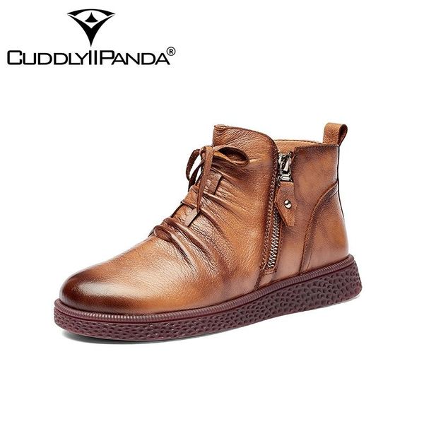 cuddlyiipanda genuine leather fashion women short boots autumn winter soft bottom ankle boots handmade side zipper ladies, Black
cuddlyiipanda genuine leather fashion women short boots autumn winter soft bottom ankle boots handmade side zipper ladies, Black