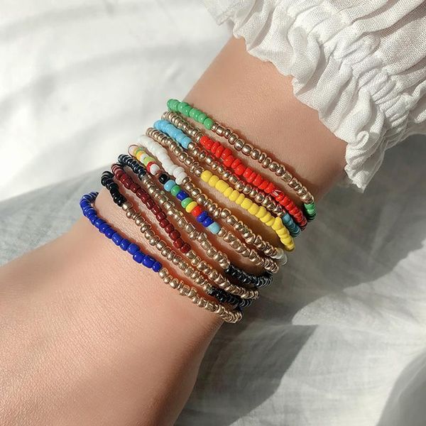 10pcs multi purpose beaded bracelet set ethnic elastic multilayer bracelet charm summer beach anklet jewellery, Black
10pcs multi purpose beaded bracelet set ethnic elastic multilayer bracelet charm summer beach anklet jewellery, Black