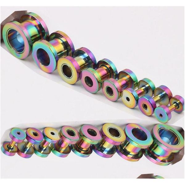 100pcs/lot mix 8 size stainless steel rainbow screw flesh tunnel ear plug earring gauges pierce body jewelry w7zp0, Silver
100pcs/lot mix 8 size stainless steel rainbow screw flesh tunnel ear plug earring gauges pierce body jewelry w7zp0, Silver