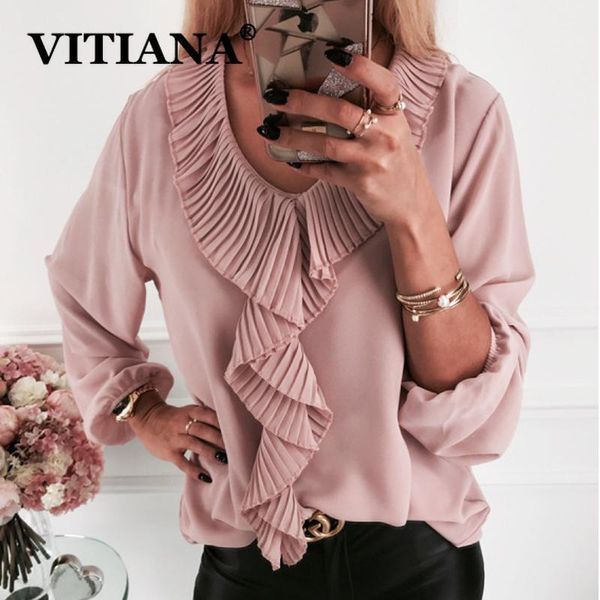 vitiana pink chiffon blouse women autumn spring 2019 female long sleeve ruffles casual loose shirts womens and blouses1, White
vitiana pink chiffon blouse women autumn spring 2019 female long sleeve ruffles casual loose shirts womens and blouses1, White
