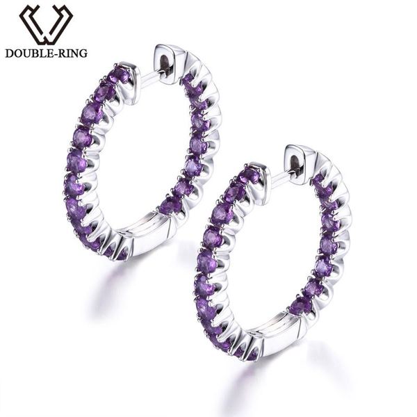 hoop & huggie double-r genuine natural amethyst earrings real 100% 925 sterling silver fine wedding jewelry for women, Golden;silver
hoop & huggie double-r genuine natural amethyst earrings real 100% 925 sterling silver fine wedding jewelry for women, Golden;silver