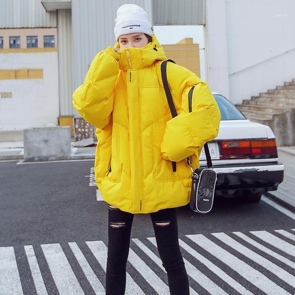 2019 new fashion winter jacket women loose casual tide solid hooded collar high street short cotton coat female f2991, Black
2019 new fashion winter jacket women loose casual tide solid hooded collar high street short cotton coat female f2991, Black