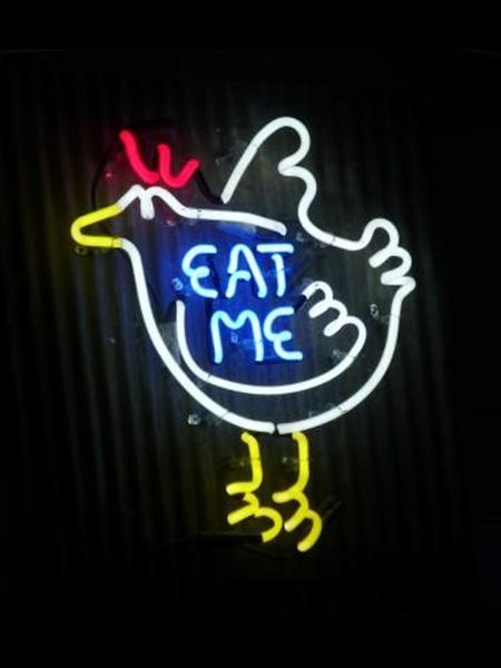 neon sign for fried chicken eat me lamps real glass tubes resterant decorate light l display business impact attract light
neon sign for fried chicken eat me lamps real glass tubes resterant decorate light l display business impact attract light