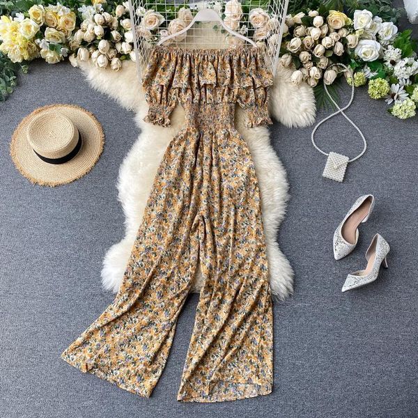 vintage floral print 2020 slim ruffles off shoulder summer full length jumpsuit women high waist playsuit beach romper, Black;white
vintage floral print 2020 slim ruffles off shoulder summer full length jumpsuit women high waist playsuit beach romper, Black;white