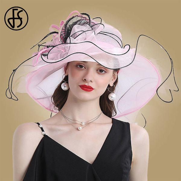 fs pink fedora big flower wide brim for women organza sun ladies wedding party kentucky derby hats church vintage c0123, Blue;gray
fs pink fedora big flower wide brim for women organza sun ladies wedding party kentucky derby hats church vintage c0123, Blue;gray
