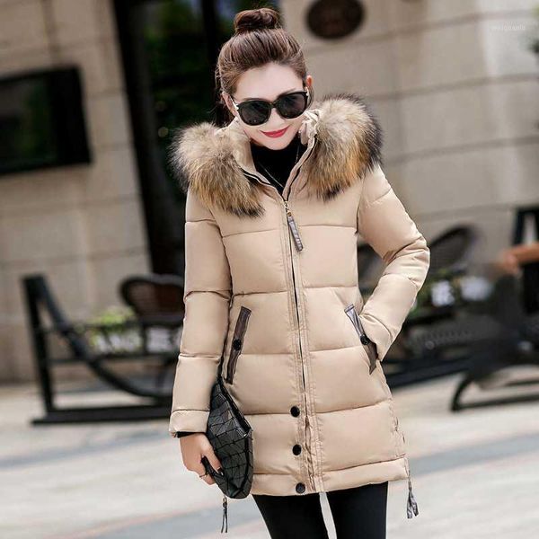 2019 fur collar women winter hooded coat female outerwear parka plus size 4xl ladies warm medium long jacket slim solid color1, Black
2019 fur collar women winter hooded coat female outerwear parka plus size 4xl ladies warm medium long jacket slim solid color1, Black