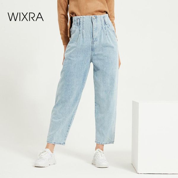 wixra womens demin pants bf streetwear casual elastic high waist loose jeans button pleated ladies denim jeans spring autumn 1017, Black;white
wixra womens demin pants bf streetwear casual elastic high waist loose jeans button pleated ladies denim jeans spring autumn 1017, Black;white