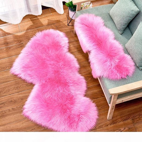 europe heart shape carpets solid plush mat faux fur rugs area rug carpet for home bath kids children living room pink vloerkleed
europe heart shape carpets solid plush mat faux fur rugs area rug carpet for home bath kids children living room pink vloerkleed