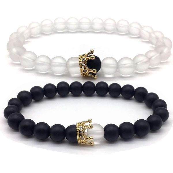 2020 fashion couples bracelet his and hers jewelry 8mm stone beads bracelets & bangles king queen couple bracelet for lovers, Golden;silver
2020 fashion couples bracelet his and hers jewelry 8mm stone beads bracelets & bangles king queen couple bracelet for lovers, Golden;silver