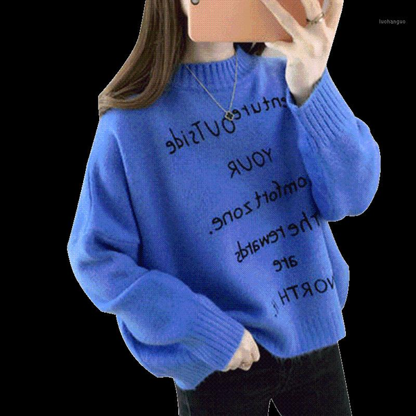 2019 women's sweaters pullovers autumn winter long sleeve pullover sweater women new casual knit sweater student loose1, White;black
2019 women's sweaters pullovers autumn winter long sleeve pullover sweater women new casual knit sweater student loose1, White;black
