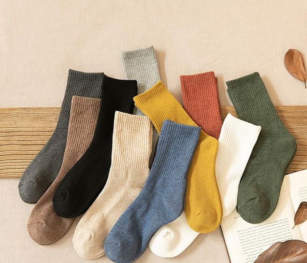 women's autumn and winter socks with thick plush medium hose japanese ins solid color cotton socks with towel soles, Black
women's autumn and winter socks with thick plush medium hose japanese ins solid color cotton socks with towel soles, Black