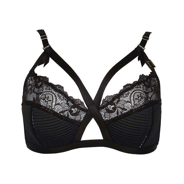 bras multicolor high-end lace vintage 3/4 cup wireless cutout comfort retro bra for women underwear female lingerie gift brb040, Red;black
bras multicolor high-end lace vintage 3/4 cup wireless cutout comfort retro bra for women underwear female lingerie gift brb040, Red;black