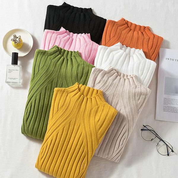 women's sweaters autumn winter knitted jumper turtleneck pullovers casual women shirt long sleeve tight sweater girls black yellow, White;black
women's sweaters autumn winter knitted jumper turtleneck pullovers casual women shirt long sleeve tight sweater girls black yellow, White;black