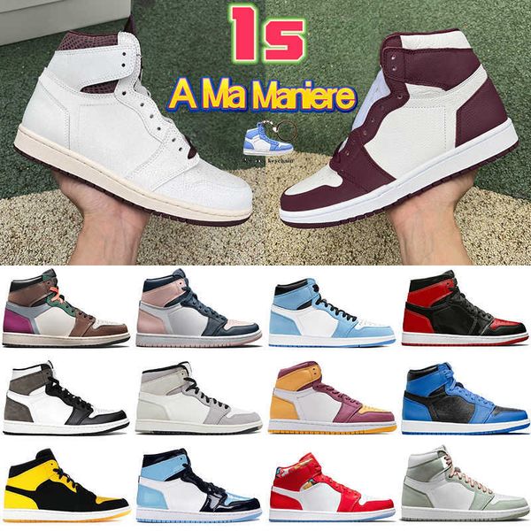 1 a ma maniere 1s basketball shoes university blue hand crafted atmosphere barely rose patent bred dark mocha seafoam unc men women
1 a ma maniere 1s basketball shoes university blue hand crafted atmosphere barely rose patent bred dark mocha seafoam unc men women