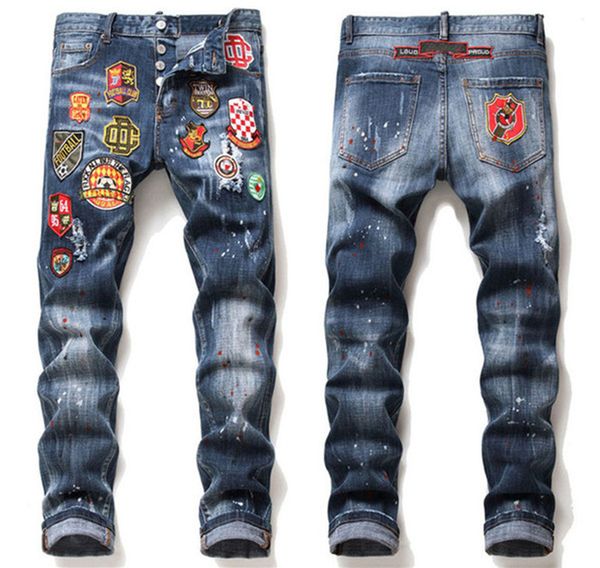 mens jeans hip hop pants stylist jeans distressed ripped biker jean slim fit motorcycle good quality zipper ripped men jeans, Blue
mens jeans hip hop pants stylist jeans distressed ripped biker jean slim fit motorcycle good quality zipper ripped men jeans, Blue