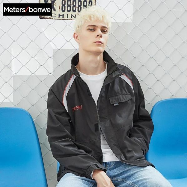 men's jackets metersbonwe men's casual 2021 spring men fashion stand collar jacket handsome loose trend stitching jacket1, Black;brown
men's jackets metersbonwe men's casual 2021 spring men fashion stand collar jacket handsome loose trend stitching jacket1, Black;brown