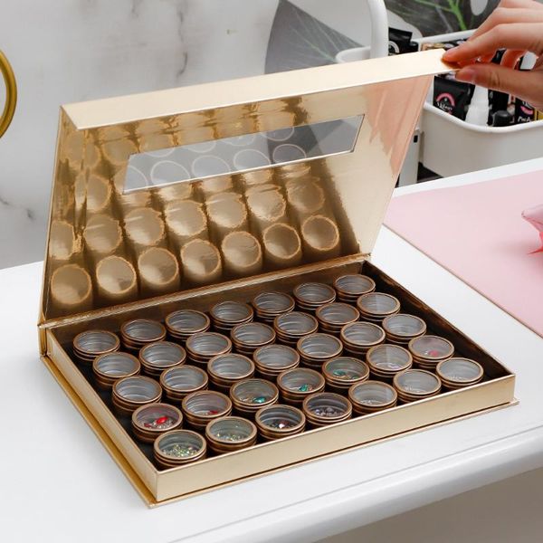 35jars/set nail art storage box organizer glitter/sequins/powder/gems/rhinestone/jewelry display empty case tool container tc#89, Silver;gold
35jars/set nail art storage box organizer glitter/sequins/powder/gems/rhinestone/jewelry display empty case tool container tc#89, Silver;gold
