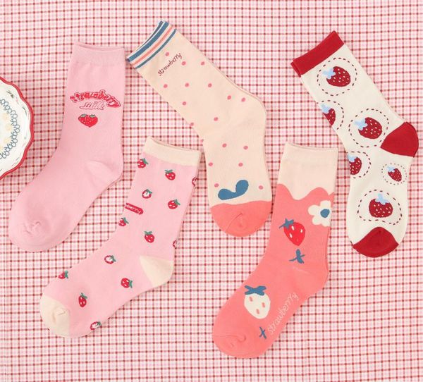 socks & hosiery 3pcs/lot kawaii strawberry girl cotton casual soft mid-tube female sock woman, Black;white
socks & hosiery 3pcs/lot kawaii strawberry girl cotton casual soft mid-tube female sock woman, Black;white