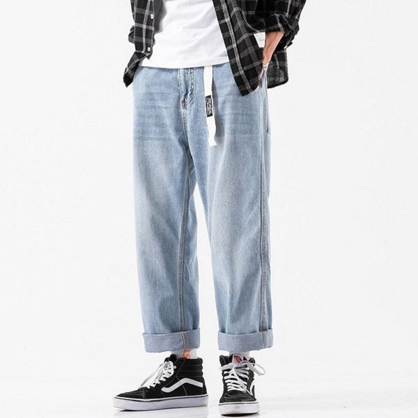 yasword autumn spring washed slim loose ankle-length jeans men large size denim pants hip hop style fashion, Blue
yasword autumn spring washed slim loose ankle-length jeans men large size denim pants hip hop style fashion, Blue