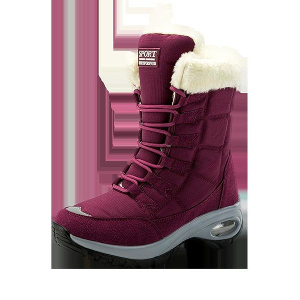 winter new high help plus velvet waterproof non-slip wear-resistant snow boots women's platform women's boots long e20-12, Black
winter new high help plus velvet waterproof non-slip wear-resistant snow boots women's platform women's boots long e20-12, Black