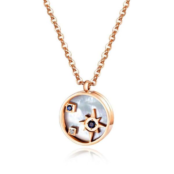 chains stainless steel rose gold geometric circle blue star pendant necklace women minimalism simple necklaces gift for him, Silver
chains stainless steel rose gold geometric circle blue star pendant necklace women minimalism simple necklaces gift for him, Silver