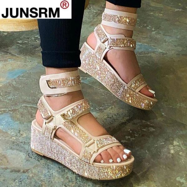 sandals platform women shoes summer fashion crystal super open toe wedge chunky gladiator plus size1, Black
sandals platform women shoes summer fashion crystal super open toe wedge chunky gladiator plus size1, Black