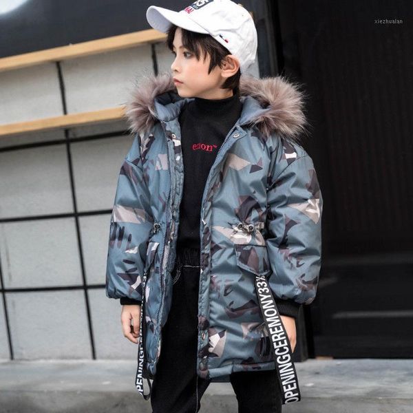 thick winter kids boys big fur hooded cotton long jackets camo warm coat parkas1, Blue;gray
thick winter kids boys big fur hooded cotton long jackets camo warm coat parkas1, Blue;gray