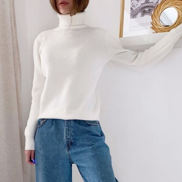 gigogou woman sweaters korean style autumn winter turtleneck women clothing long sleeve pullover knitwear sueter mujer femme 201128, White;black
gigogou woman sweaters korean style autumn winter turtleneck women clothing long sleeve pullover knitwear sueter mujer femme 201128, White;black