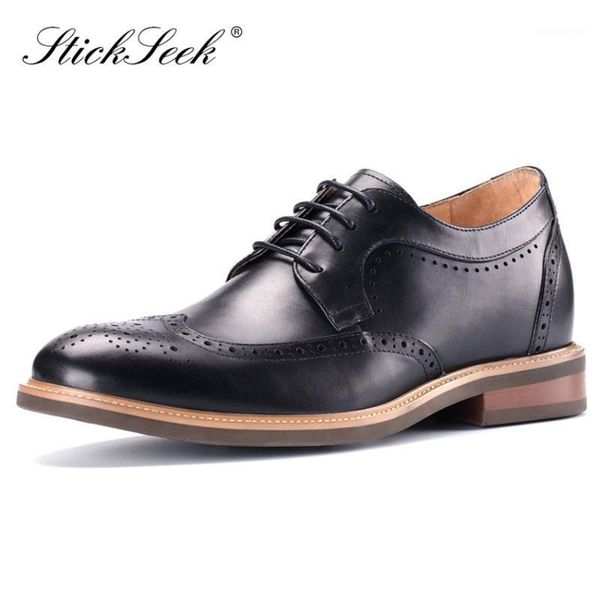 dress shoes british formal height increased 6cm comfortable brogues genuine leather round toe mens business office oxfords mt1461, Black
dress shoes british formal height increased 6cm comfortable brogues genuine leather round toe mens business office oxfords mt1461, Black