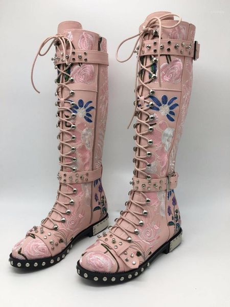 boots sestito woman cool 3 bands side zipper round toe knight with rivets female embroidery flower print casual knee high boots1, Black
boots sestito woman cool 3 bands side zipper round toe knight with rivets female embroidery flower print casual knee high boots1, Black