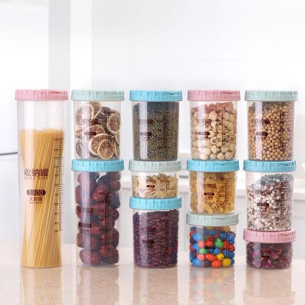 300/500/700/1100/1800ml platstic transparent storage jar round sealed tank cereal containers caddy rangement cuisine p7ding1
300/500/700/1100/1800ml platstic transparent storage jar round sealed tank cereal containers caddy rangement cuisine p7ding1