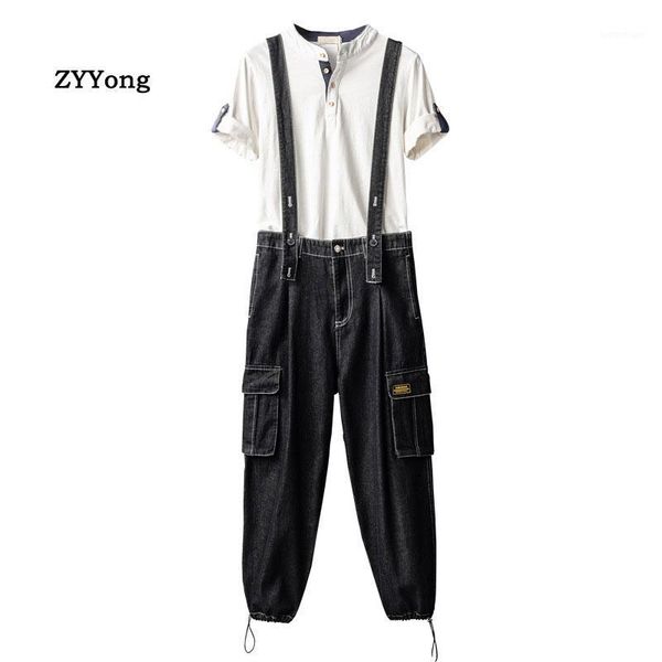 men's jeans men bib overalls denim pants beam feet casual wash loose fashion hip hop black streetwear jumpsuit freight trousers1, Blue
men's jeans men bib overalls denim pants beam feet casual wash loose fashion hip hop black streetwear jumpsuit freight trousers1, Blue