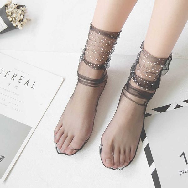 1pair dot lace women transparent elastic mesh ankle ladies ultra-thin princess tulle socks female fishnet meias, Black;white
1pair dot lace women transparent elastic mesh ankle ladies ultra-thin princess tulle socks female fishnet meias, Black;white