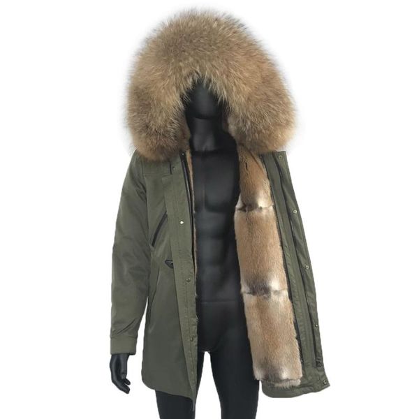 men's down & parkas jacket men parka 100% natural fur lined coat windproof outwear business casual, Black
men's down & parkas jacket men parka 100% natural fur lined coat windproof outwear business casual, Black